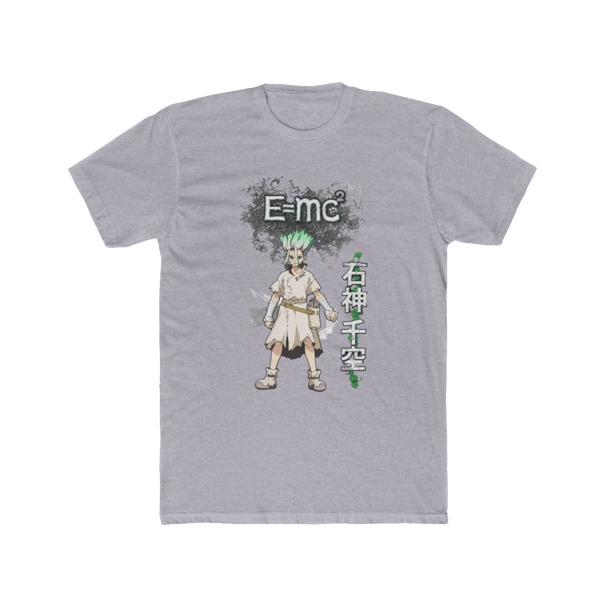 Dr. Stone T Shirt - e=mc2 Senku Ishigami Power Stance (Large) - alternate angle 3, merchandise