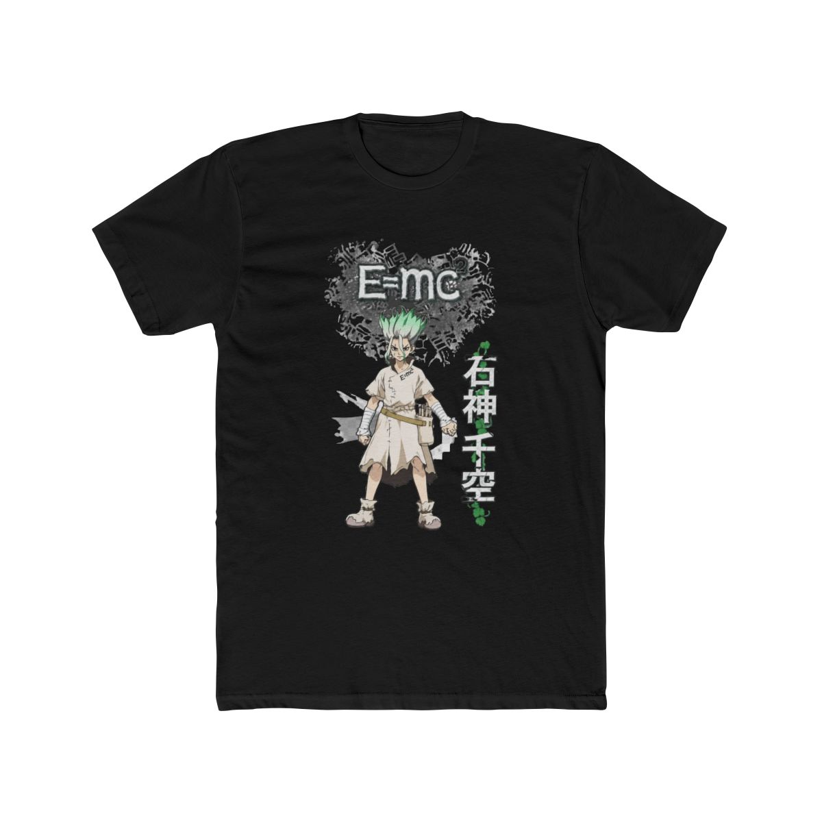 Dr. Stone T Shirt - e=mc2 Senku Ishigami Power Stance (Large)